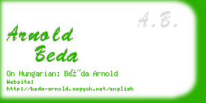 arnold beda business card